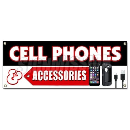 Signmission CELL PHONES AND ACCESSORIES BANNER SIGN burner lg samsung no contract B-Cell Phones And Accessor